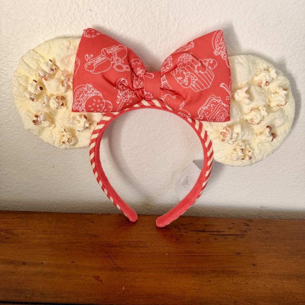 Disney authentic 2025 popcorn minnie mouse ear headband Shanghai disneyland